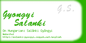 gyongyi salanki business card