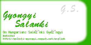 gyongyi salanki business card